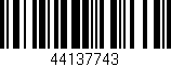 Código de barras (EAN, GTIN, SKU, ISBN): '44137743'