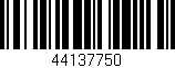 Código de barras (EAN, GTIN, SKU, ISBN): '44137750'