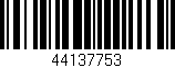 Código de barras (EAN, GTIN, SKU, ISBN): '44137753'