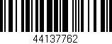 Código de barras (EAN, GTIN, SKU, ISBN): '44137762'