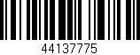 Código de barras (EAN, GTIN, SKU, ISBN): '44137775'