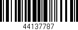 Código de barras (EAN, GTIN, SKU, ISBN): '44137787'