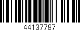 Código de barras (EAN, GTIN, SKU, ISBN): '44137797'