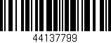 Código de barras (EAN, GTIN, SKU, ISBN): '44137799'