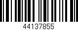 Código de barras (EAN, GTIN, SKU, ISBN): '44137855'