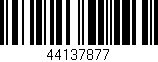 Código de barras (EAN, GTIN, SKU, ISBN): '44137877'