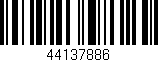 Código de barras (EAN, GTIN, SKU, ISBN): '44137886'