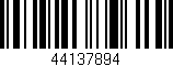 Código de barras (EAN, GTIN, SKU, ISBN): '44137894'