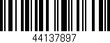 Código de barras (EAN, GTIN, SKU, ISBN): '44137897'