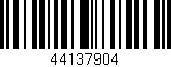Código de barras (EAN, GTIN, SKU, ISBN): '44137904'