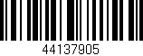 Código de barras (EAN, GTIN, SKU, ISBN): '44137905'