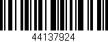 Código de barras (EAN, GTIN, SKU, ISBN): '44137924'