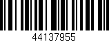 Código de barras (EAN, GTIN, SKU, ISBN): '44137955'