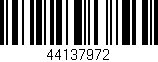 Código de barras (EAN, GTIN, SKU, ISBN): '44137972'