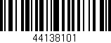 Código de barras (EAN, GTIN, SKU, ISBN): '44138101'