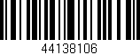 Código de barras (EAN, GTIN, SKU, ISBN): '44138106'