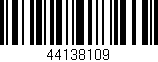 Código de barras (EAN, GTIN, SKU, ISBN): '44138109'
