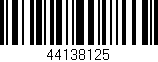 Código de barras (EAN, GTIN, SKU, ISBN): '44138125'