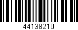 Código de barras (EAN, GTIN, SKU, ISBN): '44138210'