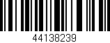 Código de barras (EAN, GTIN, SKU, ISBN): '44138239'