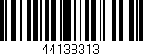 Código de barras (EAN, GTIN, SKU, ISBN): '44138313'