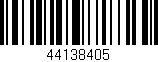 Código de barras (EAN, GTIN, SKU, ISBN): '44138405'