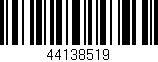 Código de barras (EAN, GTIN, SKU, ISBN): '44138519'