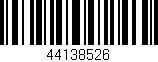 Código de barras (EAN, GTIN, SKU, ISBN): '44138526'