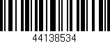 Código de barras (EAN, GTIN, SKU, ISBN): '44138534'