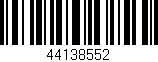 Código de barras (EAN, GTIN, SKU, ISBN): '44138552'