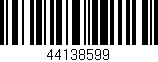 Código de barras (EAN, GTIN, SKU, ISBN): '44138599'