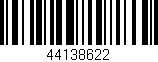 Código de barras (EAN, GTIN, SKU, ISBN): '44138622'