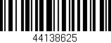 Código de barras (EAN, GTIN, SKU, ISBN): '44138625'