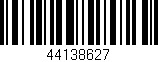 Código de barras (EAN, GTIN, SKU, ISBN): '44138627'