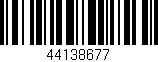 Código de barras (EAN, GTIN, SKU, ISBN): '44138677'