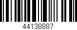 Código de barras (EAN, GTIN, SKU, ISBN): '44138887'