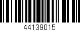 Código de barras (EAN, GTIN, SKU, ISBN): '44139015'