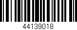 Código de barras (EAN, GTIN, SKU, ISBN): '44139018'