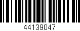 Código de barras (EAN, GTIN, SKU, ISBN): '44139047'