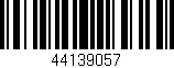 Código de barras (EAN, GTIN, SKU, ISBN): '44139057'