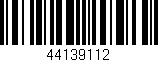 Código de barras (EAN, GTIN, SKU, ISBN): '44139112'