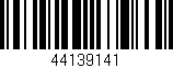 Código de barras (EAN, GTIN, SKU, ISBN): '44139141'