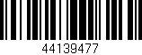 Código de barras (EAN, GTIN, SKU, ISBN): '44139477'