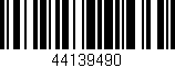 Código de barras (EAN, GTIN, SKU, ISBN): '44139490'