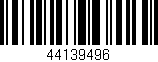 Código de barras (EAN, GTIN, SKU, ISBN): '44139496'