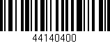 Código de barras (EAN, GTIN, SKU, ISBN): '44140400'