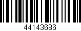 Código de barras (EAN, GTIN, SKU, ISBN): '44143686'