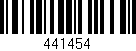 Código de barras (EAN, GTIN, SKU, ISBN): '441454'