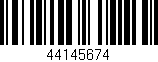 Código de barras (EAN, GTIN, SKU, ISBN): '44145674'