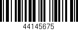Código de barras (EAN, GTIN, SKU, ISBN): '44145675'